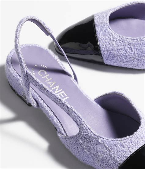 chanel patent lilac|Slingbacks Iridescent Wool Tweed & Patent Calfskin Lilac.